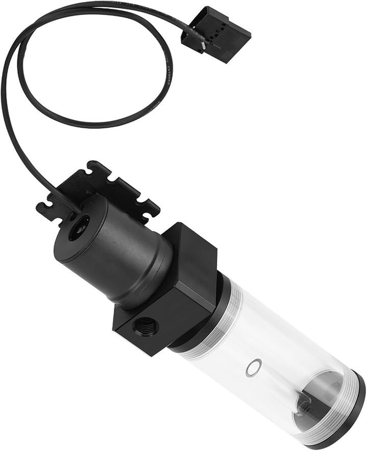Lazmin DIY PC Wasserkühlsystem Wasserpumpe, Acryl Computer LED Wasserkühltank Zylinderbehälter 19W P