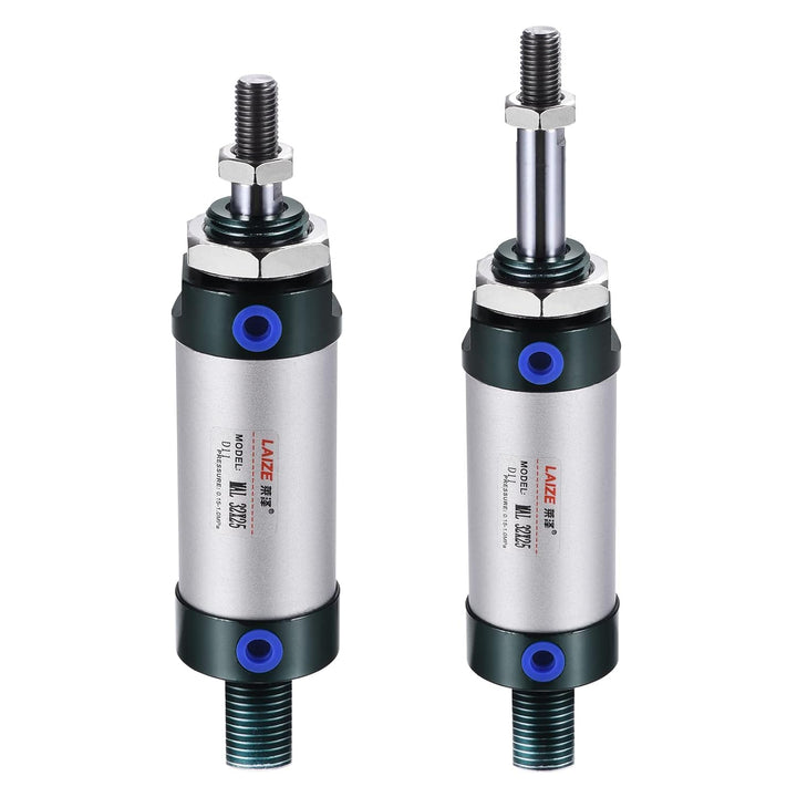 sourcing map Pneumatikzylinder MAL32X25 32mm 25mm mit Y Stecker 4Stk Schnellmontage Set