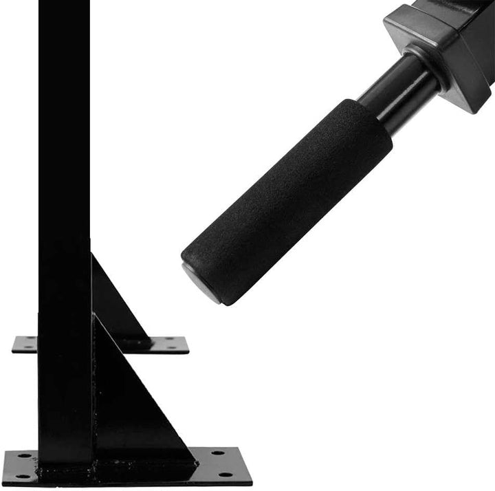 OcioDual Klimmzugstange für die Wand, Pull Up Klimmzugstange, bis 350 kg, Schwarz, Fitnessstudio für