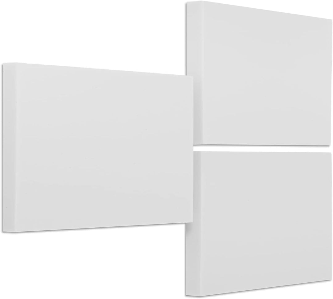 platino24 Schallabsorber Industrial Style aus Basotect G+, 3 Absorberelemente Rechteck 825x550x50mm,
