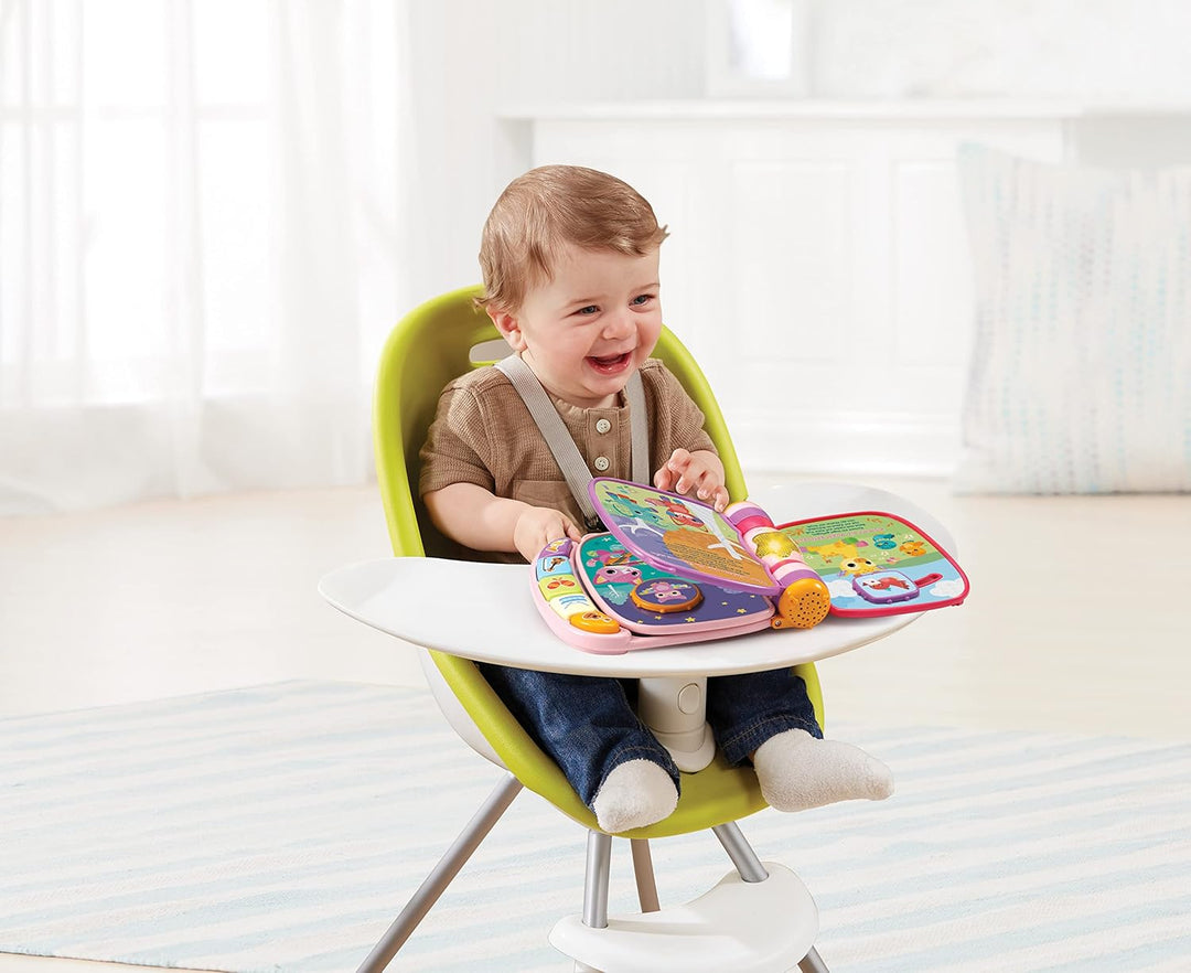 VTech Baby Mein erstes Liederbuch rosa – Kunterbuntes Buch mit 7 Seiten und beweglichen Elementen zu