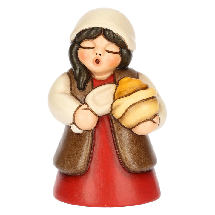 THUN - Keramik-Gewürzverkäufer, rot, 4,9 x 4,6 cm, Höhe 7,9 cm, Kollektion Krippe Classico
