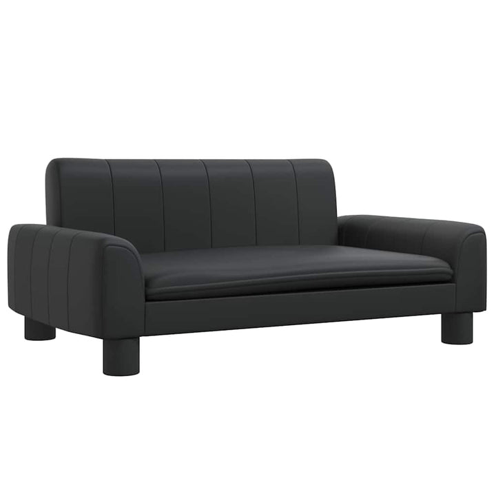 vidaXL Kindersofa Schwarz 70x45x30 cm Kunstleder 70 x 45 x 30 cm Schwarz, 70 x 45 x 30 cm Schwarz