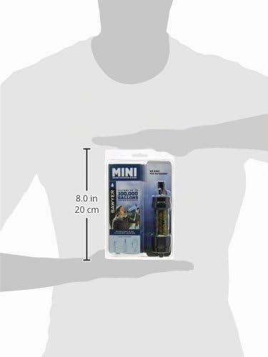 Sawyer Mini PointONE Wasserfilter Outdoor Notversorgung enfernt 100% Mikroplastik und 99,99999%* All