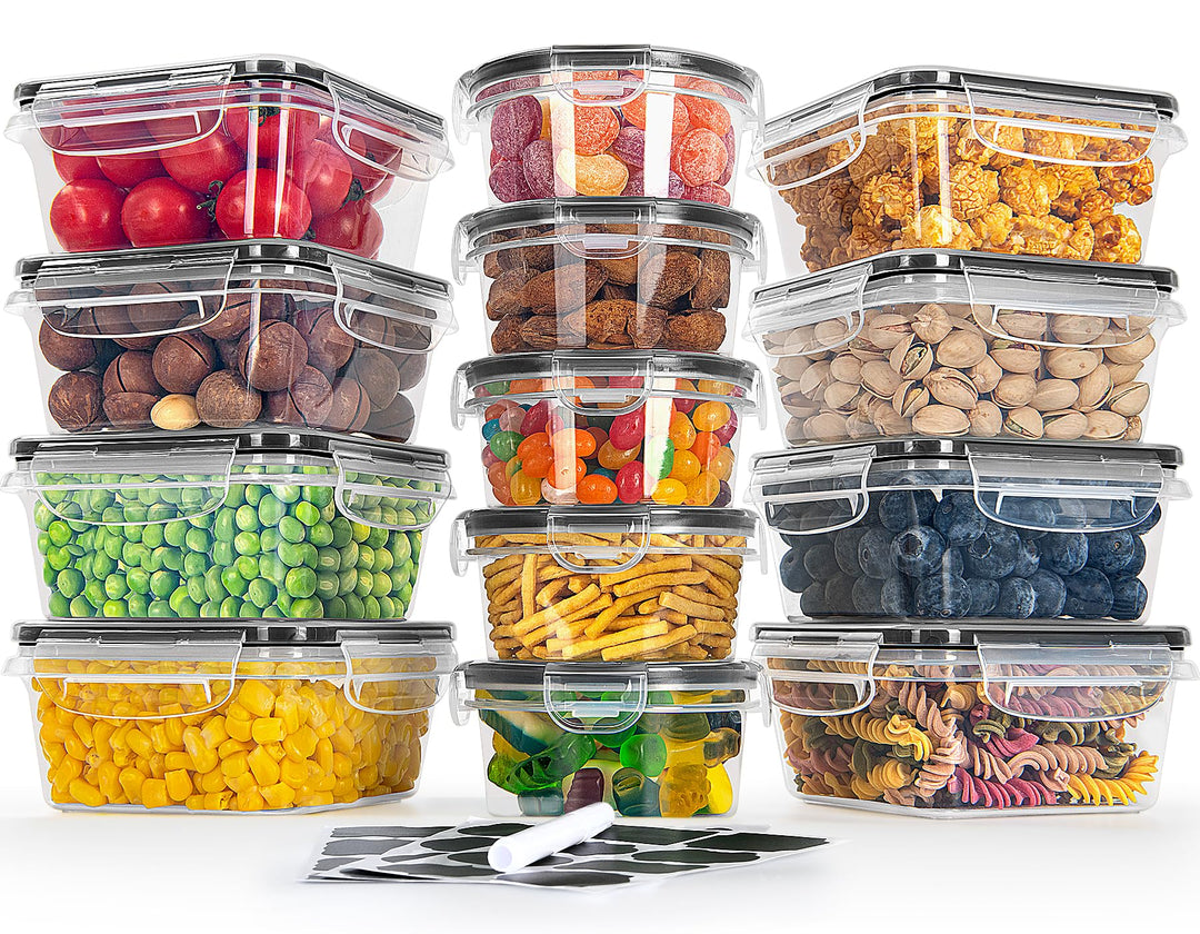 GoMaihe Frischhaltedosen mit Deckel Tupperdosen 13er-Set Gefrierdosen Luftdicht Vorratsdosen Meal Pr