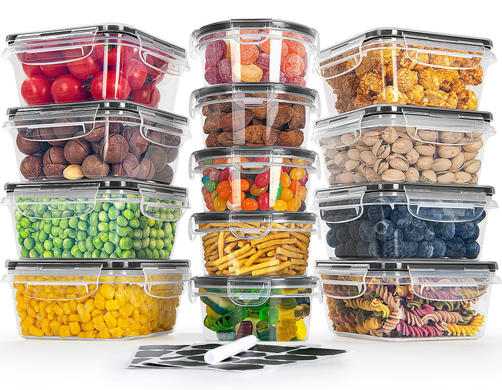 GoMaihe Frischhaltedosen mit Deckel Tupperdosen 13er-Set Gefrierdosen Luftdicht Vorratsdosen Meal Pr