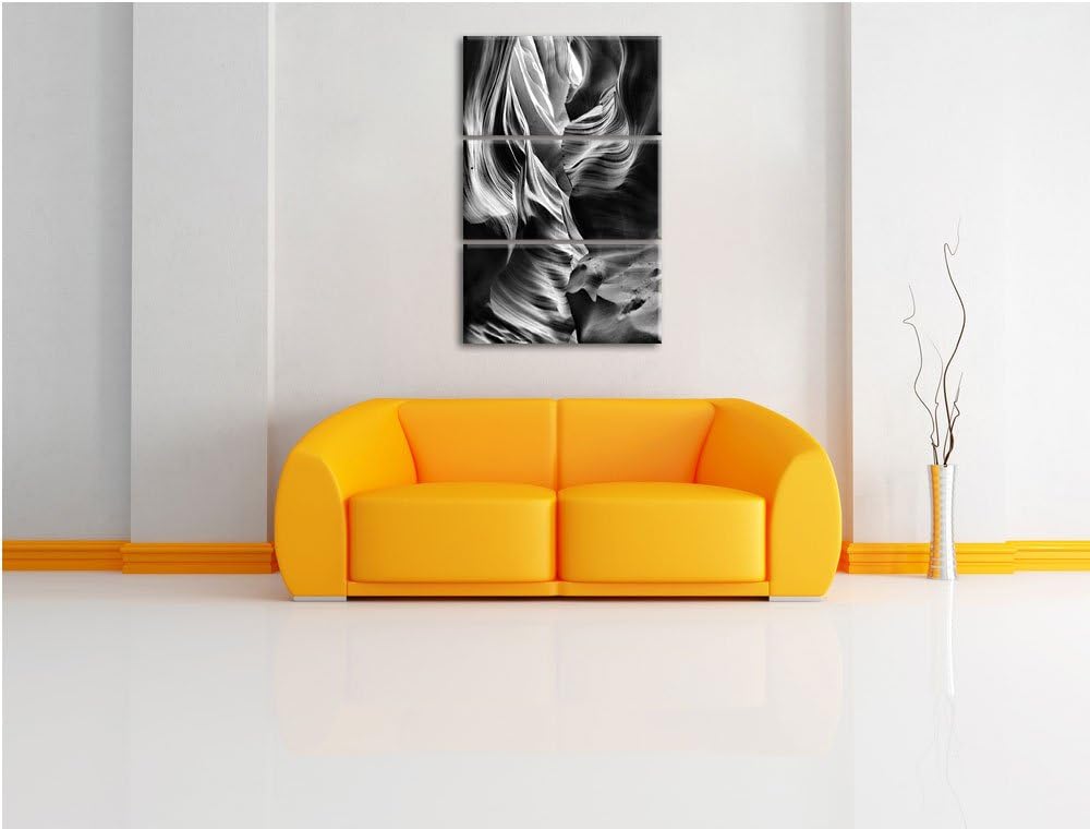 Pixxprint Antelope Canyon Arizona als Leinwandbild/Grösse: 3 Teilig (120x80) cm/Wandbild/Kunstdruck/