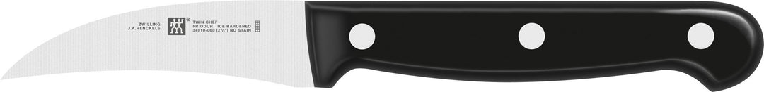 ZWILLING Twin Chef Schälmesser, Klingenlänge: 7 cm, Gebogenes Klingenblatt, Rostfreier Spezialstahl/