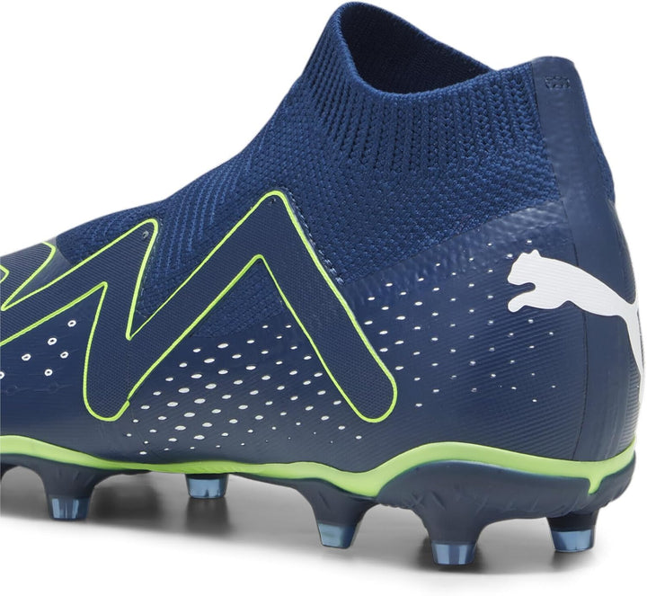 PUMA Herren Future Match+ Ll Fg/Ag Fussballschuh, 43 EU Persisches Blau Puma Wei&#xDF; Pro Gr&#xFC;n