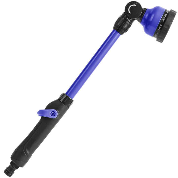 STYDDI Robuster Giessstab mit schwenkbarem Kopf, Gartenschlauchstab aus Metall mit Durchflussregelun