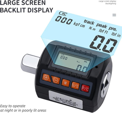 1/2 "Digitaler Drehmomentadapter, hochgenauer elektronischer digitaler Drehmomentadapter, mit Schrau