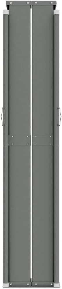 puraday 140x600 cm Seitenmarkise Ausziehbar Blau Terrassen-Sichtschutz Stilvolle Seitenmarkise Sicht