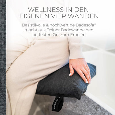 BADESOFA® Badewannen-Sitzkissen | Für bequemes Baden | Made in EU | Unterwasser-Kissen waschbar | Ba