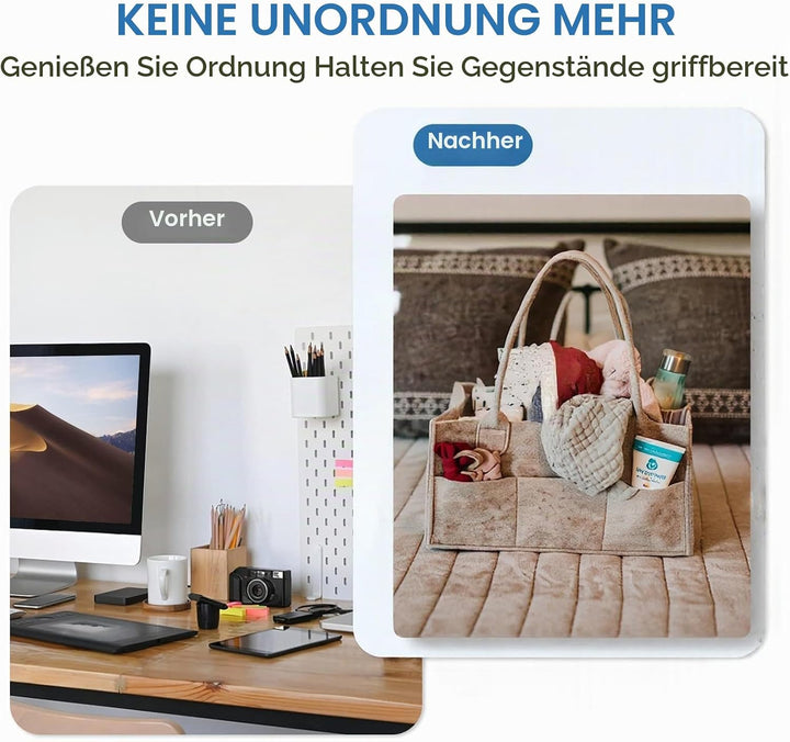 Generisch Baby Organizer Wickeltisch，Wickel Organizer，Diaper Caddy Organizer，Windeltasche FüR Unterw