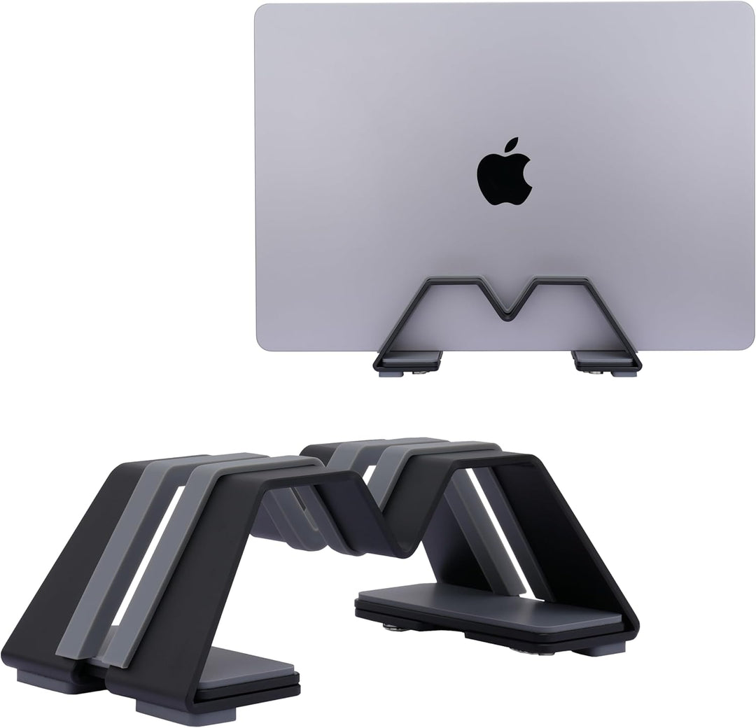 M-Form Einstellbar Vertikal Laptop Ständer - Aluminium, Universelle Passform für MacBook & Alle Lapt