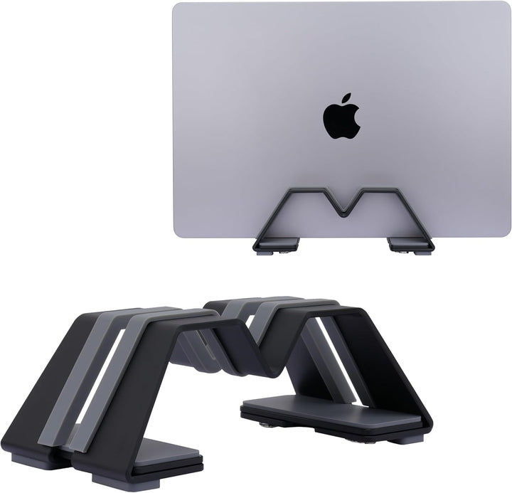 M-Form Einstellbar Vertikal Laptop Ständer - Aluminium, Universelle Passform für MacBook & Alle Lapt