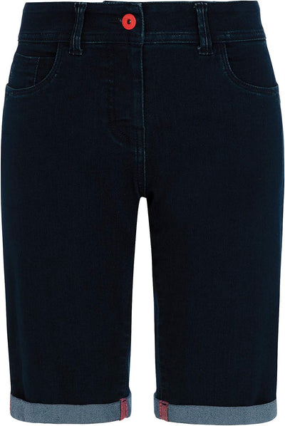 Million X - Damen Jeans -Bermuda - Dark Blue (36)