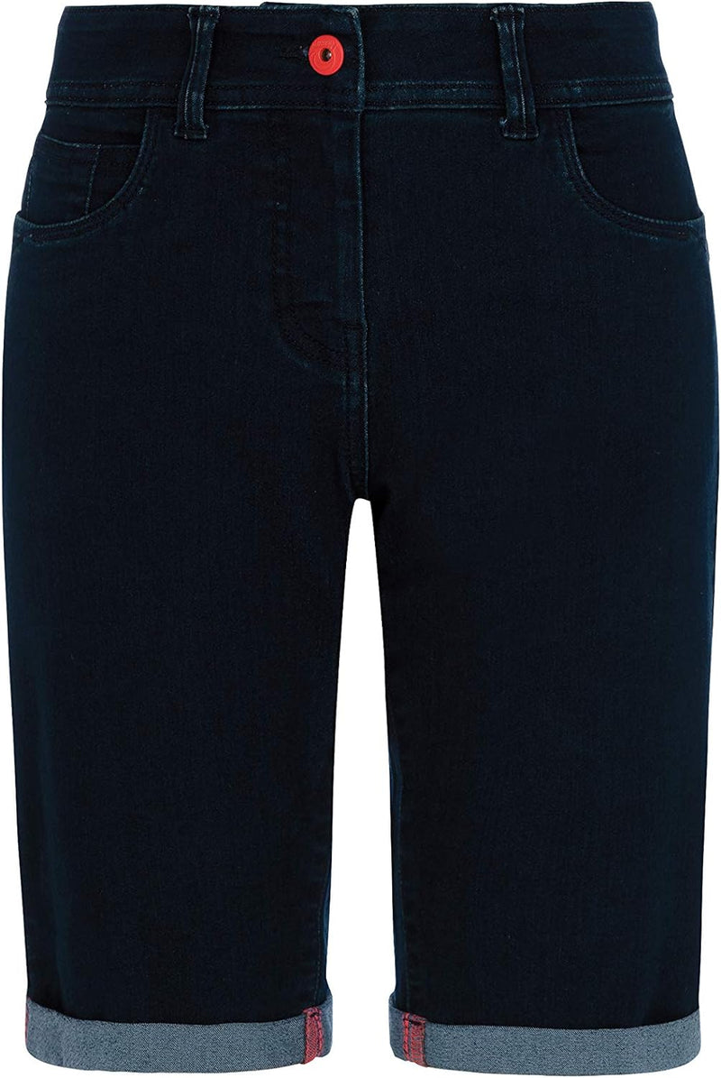 Million X - Damen Jeans -Bermuda - Dark Blue (36)