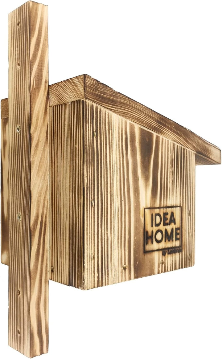 Leviatan IDEA HOME TURDUS Vogel Nistkasten Rotkehlchen, Rotschwänzchen aus Massiv-Holz - Verschraubt