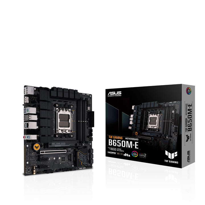 ASUS TUF Gaming B650M-E AMD mATX Mainboard 8+2 DrMOS DDR5, PCIe 5.0, 2 M.2 Steckplätze, Ethernet Rea