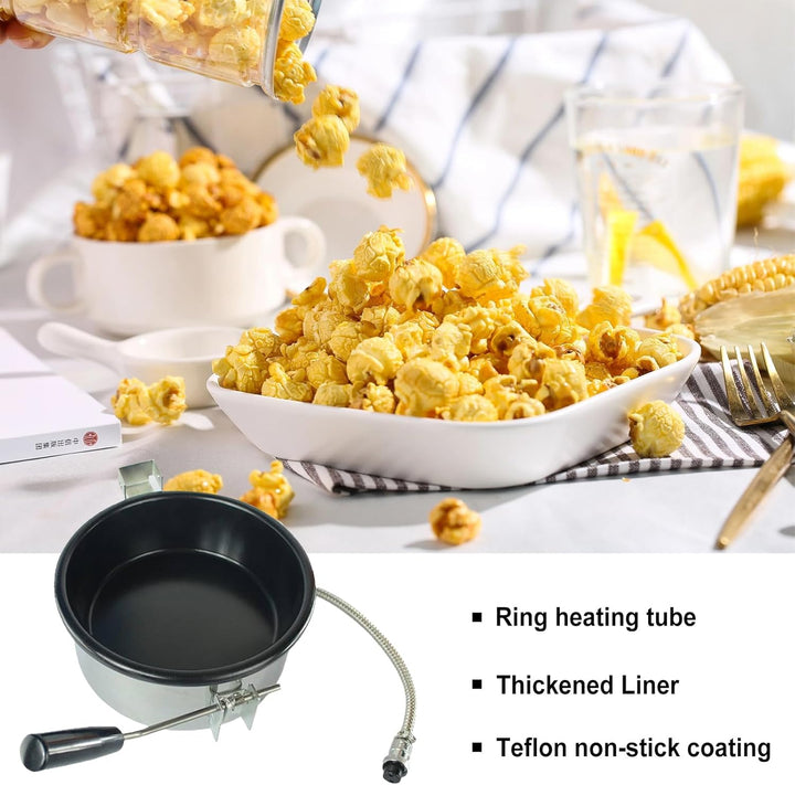 Popcorn Topf Ersatz für Heissluft Popcornmaschine, 230g Antihaft-Popcorntopf mit Ringheizelement, Le