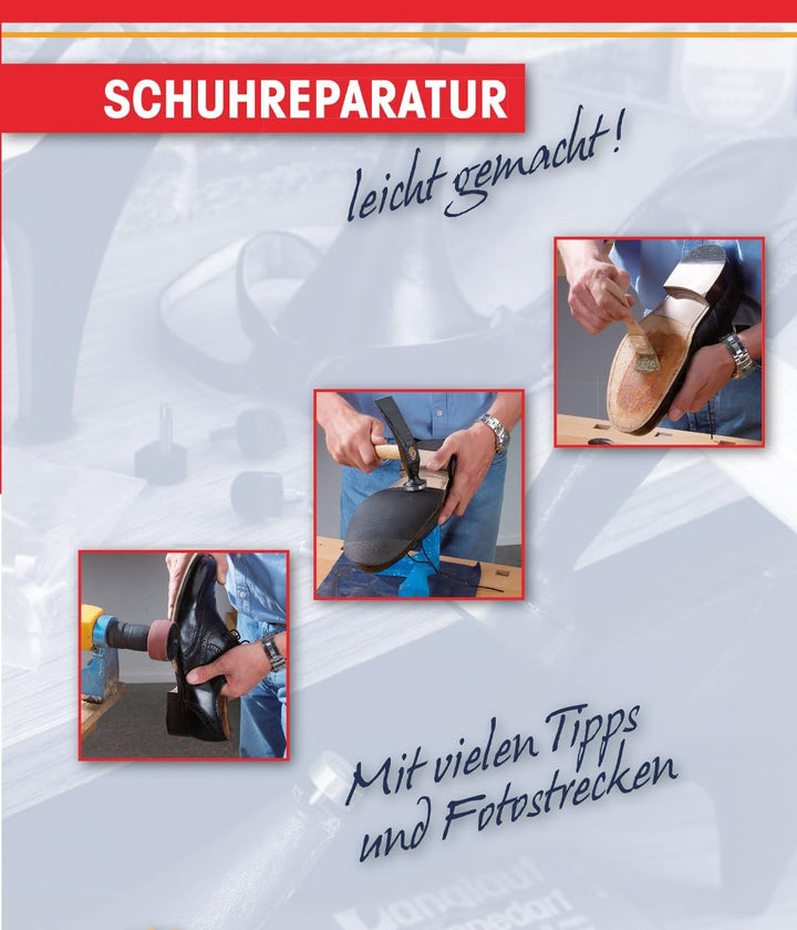 Langlauf Schuhbedarf Viva Langsohlen Set mit Kövulfix Schuhkleber extra stark und Reparaturanleitung