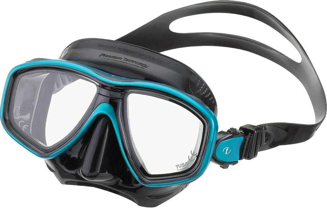 Tusa M-212 Ceos Black Silicone Scuba Diving Mask