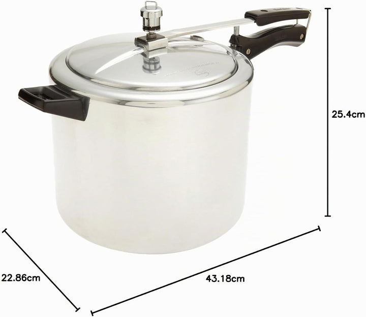 HAWKINS Classic CL65 Schnellkochtopf, 6,5 l, Aluminium, klein, silberfarben, 6.5 liters, Silver 6.5