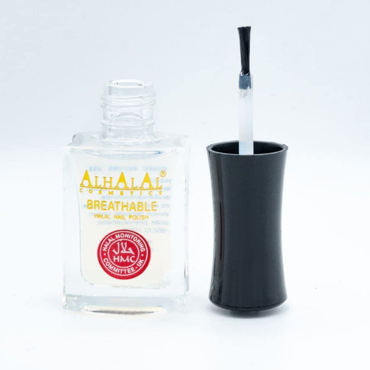 Al Halal-Gel-Nagellack – wasserdurchlässiger roter und weisser Nagellack – glänzendes Finish, vegan
