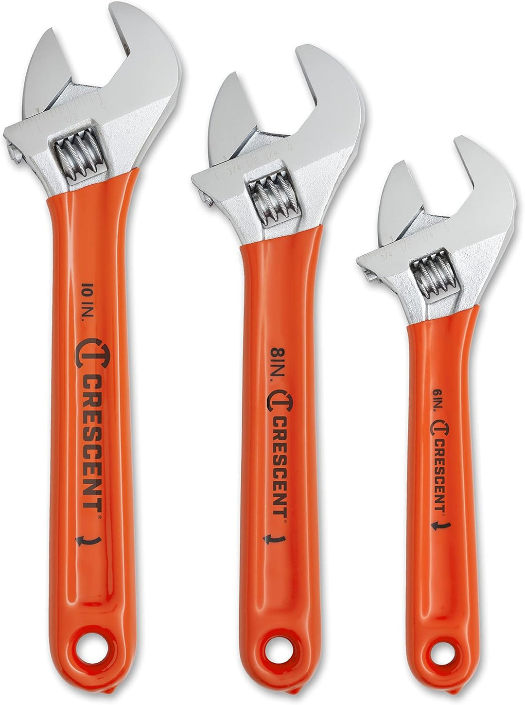 Crescent AC26810CV Schraubenschlüssel-Set, verstellbar, gepolstert, 15,2 cm, 20,3 cm und 25,4 cm, 3-