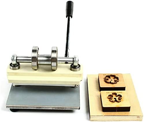 LENJKYYO Leder Prägemaschinen Prägepresse Manuell Stanzmaschine Prägepresse PVC Cutting Embossing DI