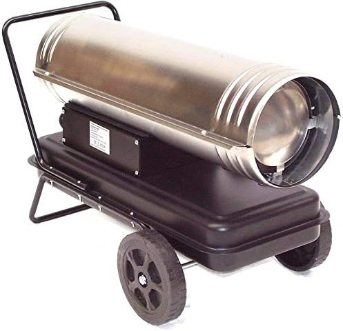 Edelstahl Heizkanone 55205 Bauheizer 30kW Diesel Heizung Ölheizgerät Bautrockner, Ölheizgebläse Über