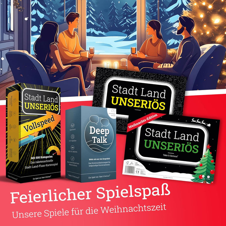 Take It Serious Deep Talk - Gesprächsspiel für tiefgründige Gespräche | Kommunikationsspiel für Freu