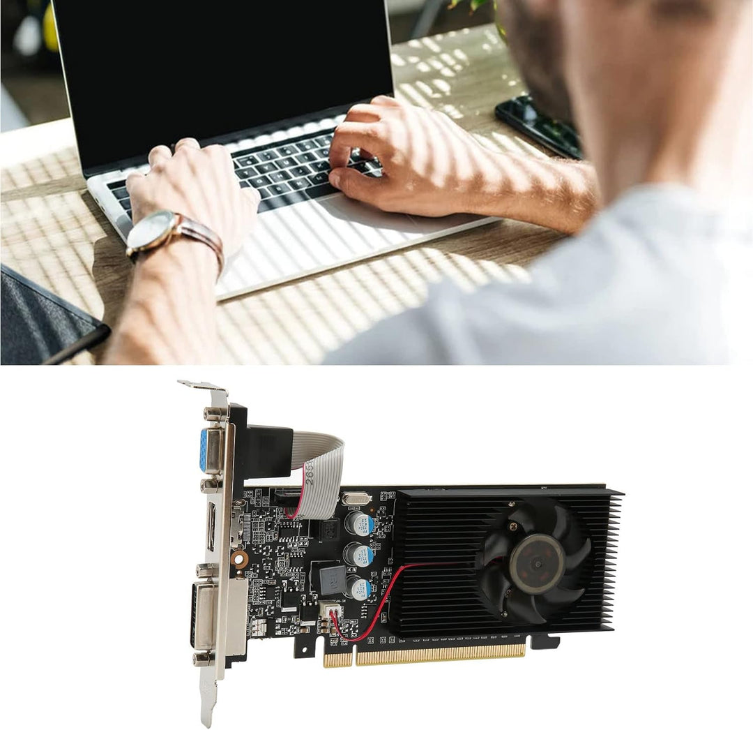 Bewinner Gaming-Grafikkarte, 1 GB DDR3 64-Bit-Grafikkarte, 589 MHz 1000 MHz 2560 X 1600 Grafikkarte,