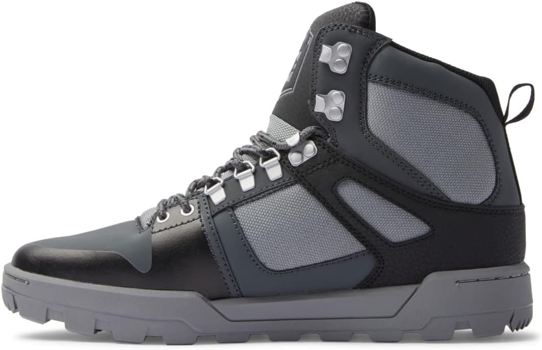 DC Shoes Herren Pure Hi Bootsschuh, Black Grey Black