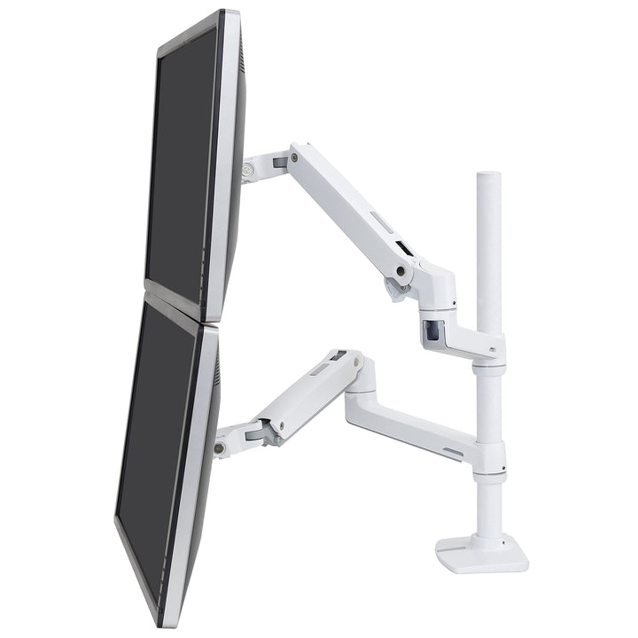ERGOTRON 45-509-216 LX Dual Stacking Arm, Tall Pole 2 Monitore LX Stacking Arm Weiss