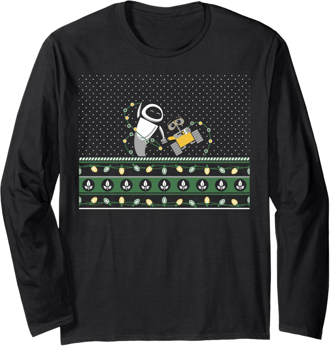 Disney Pixar Wall-E And Eve Ugly Weihnachten Langarmshirt