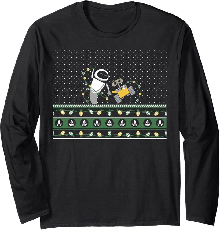 Disney Pixar Wall-E And Eve Ugly Weihnachten Langarmshirt