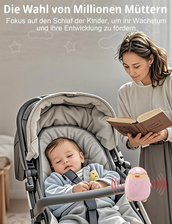 Robofun Kinderwagenschaukler- Das Original Schlafhilfe für Baby, 5 Einstellbare Schaukelintensitäten