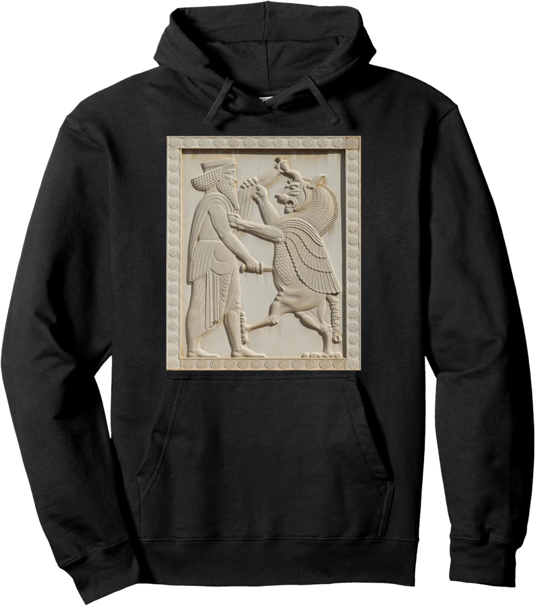 Persische Persepolis Schlacht von Shahriar und Löwe, Proud Persia Pullover Hoodie