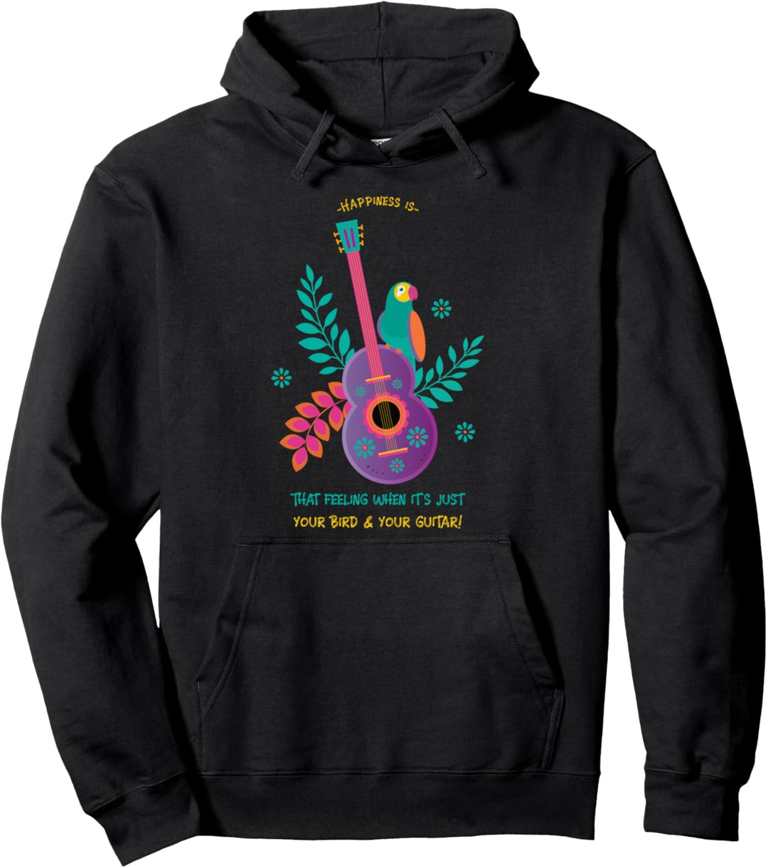 Musik Komisch Gitarre Vogel Papagei Pullover Hoodie