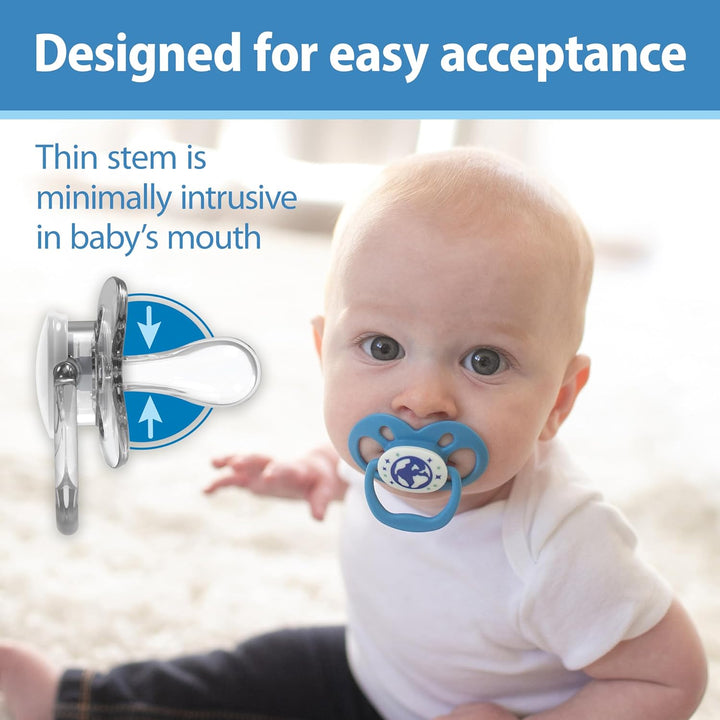 Dr. Brown's Advantage Baby-Schnuller, leuchtet im Dunkeln, 6–18 Monate, Rosa, 2 Stück Braun,Rosa 6 -