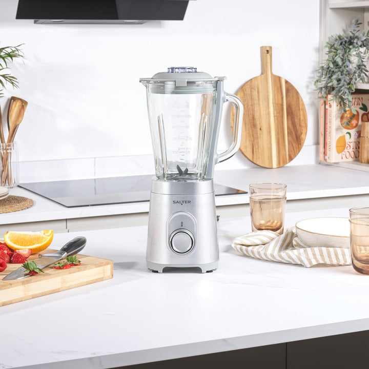 Salter Standmixer Glas 1,5L, Smoothie Maker & Mixer für Küche, Hochleistungsmixer mit Pulsfunktion,