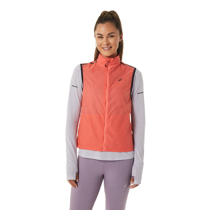 ASICS Metarun Weste Damen Herren, Rot XS
