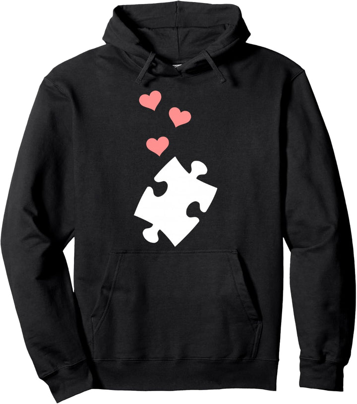 Puzzle Herz Pullover Hoodie