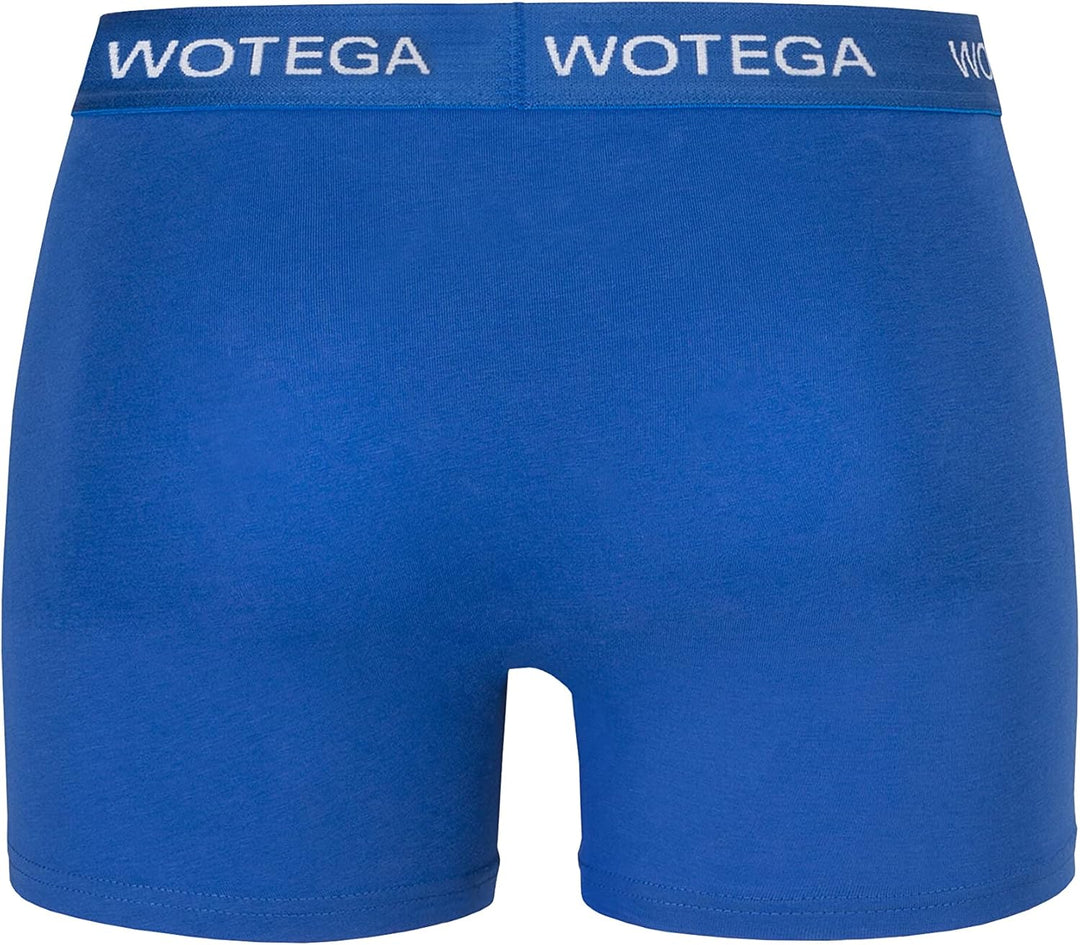 WOTEGA Joe - Boxershorts Herren 6er Pack - Baumwoll Unterwäsche XS Blau (Strong Blue 184051), XS Bla