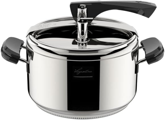 Lagostina Drucktopf La Classica Lagofusion, Drucktopf Ø 22 cm, Fassungsvermögen 5 l, mit Korb, Rezep
