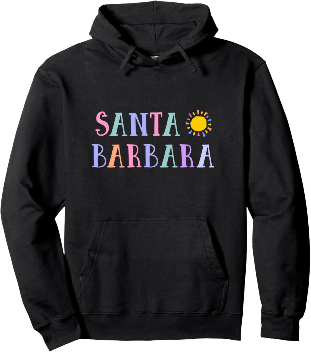 Santa Barba California Ca Strand Sonne Surf Souvenir Pullover Hoodie
