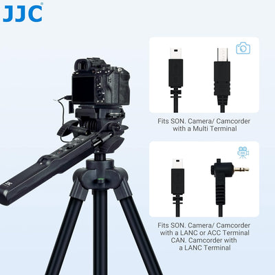 JJC Kamerastativ-Fernbedienung für Sony A7IV A7R IV A7S A7 III II A1 FDR-AX53 HDR-CX405 CX240, Unive