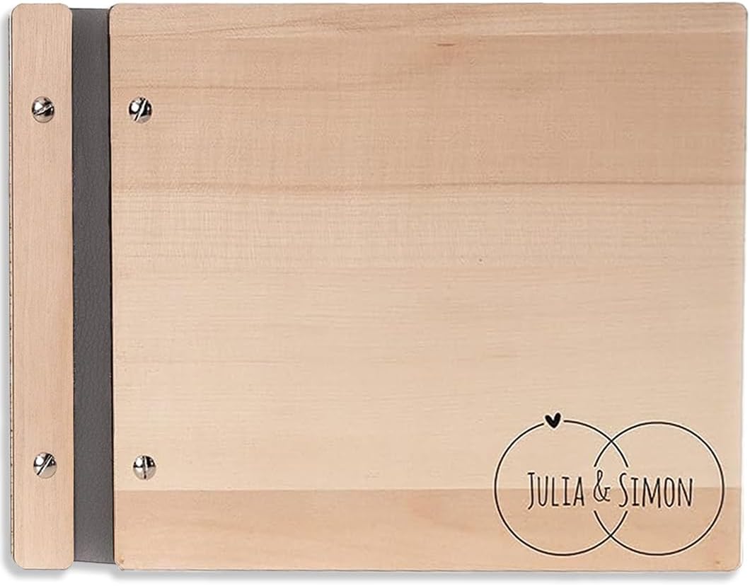 Hochzeitideal – Personalisierbares Gästebuch Hochzeit Adri E14 mit 40 Seiten I Hochzeit Gästebuch au